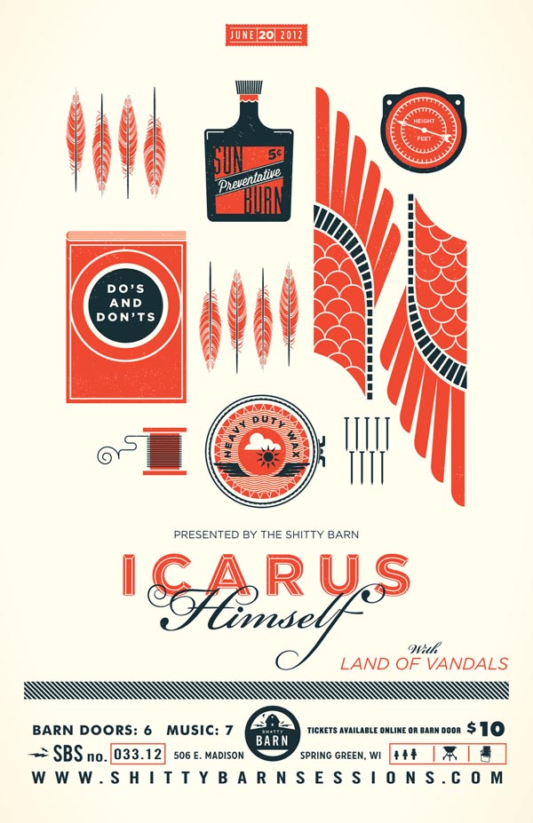 Icarus Himself - Illustrated Print by Alex Perez