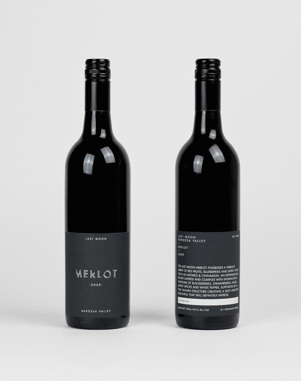 Last Moon Wine Bottles - Packaging by Tomas Sabbatucci