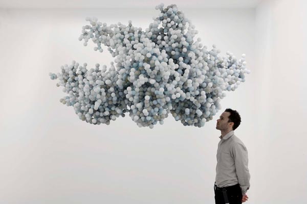 Pixel Cloud Art Installation from 2010 by Daniel Arsham