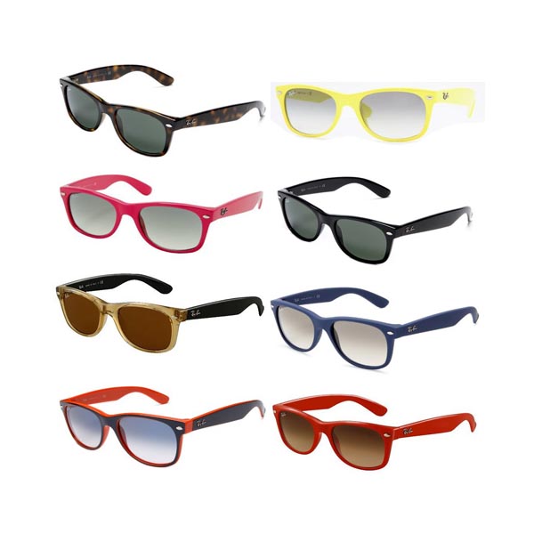 Ray-Ban RB2132 Wayfarer Sunglasses in different colors on Amazon.com