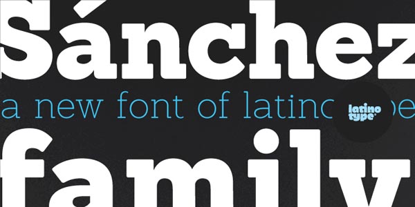Sánchez Font Serif Typeface designed by Daniel Hernández