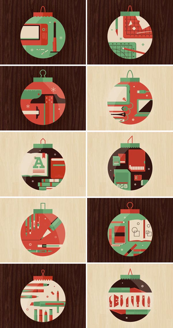 12 Days of Christmas - Illustration Project by Dominic Flask and Rory Harms