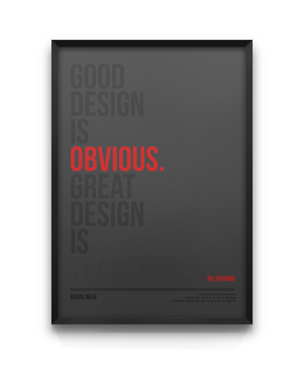 Bebas Neue - Typeface Poster Design by Moe Pike Soe