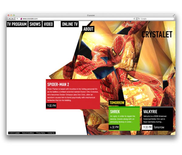 Crystalet - Web Design by b2s6