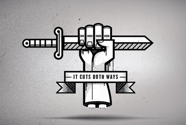 It Cuts Both Ways - Rules of Engagement - Personal Illustration by Nick Agin
