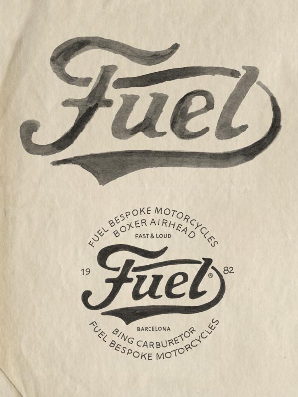 Fuel Motorcycles - Hand Drawn Logo by BMD Design