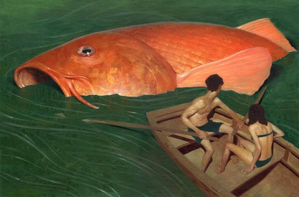 Goldfish - Painting by Jeremy Enecio