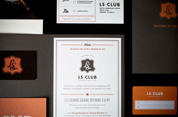 Leather Soul Invitation Package by Wall to Wall