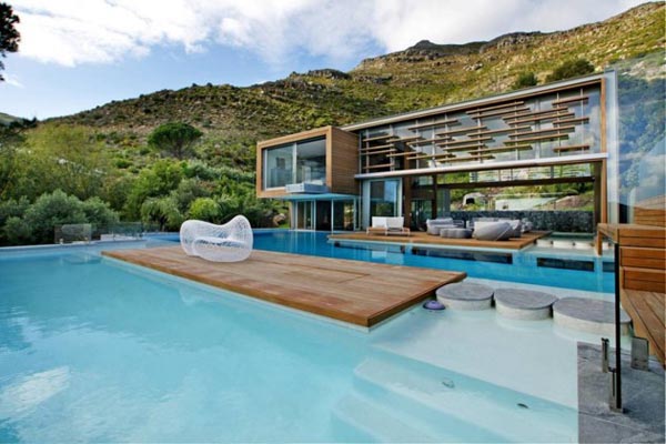 Luxury Spa House and Swimming Pool in Cape Town, South Africa by Metropolis Design