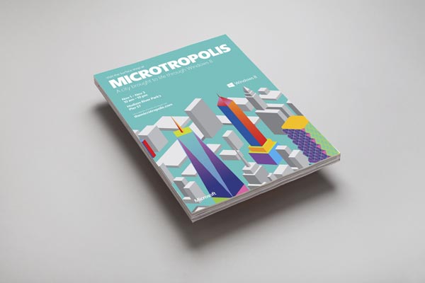 Microsoft - Microtropolis Identity Design by Mother Design