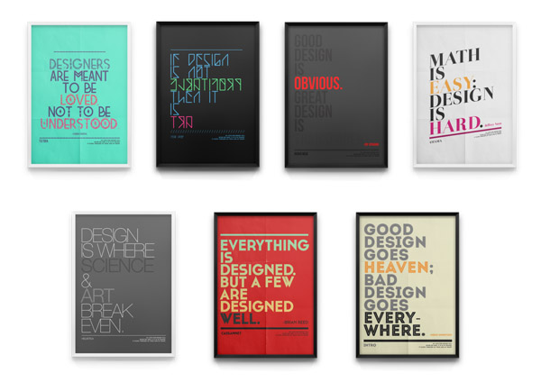 Tribute to Fonts - Typographic Poster Series by Moe Pike Soe