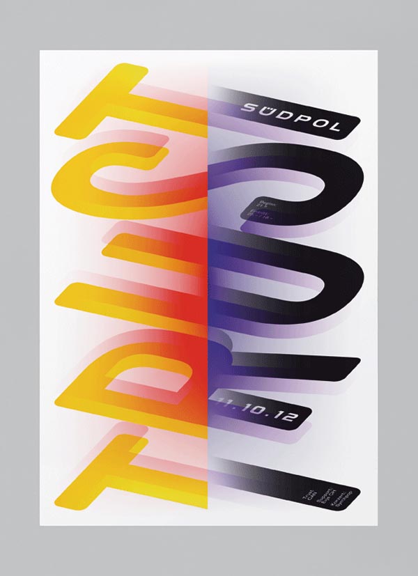 Trust - Südpol Typographic Poster Design by Felix Pfäffli