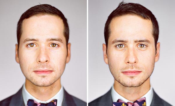 Twin brothers Nate Mueller and Kirk Mueller photographed by Martin Schoeller