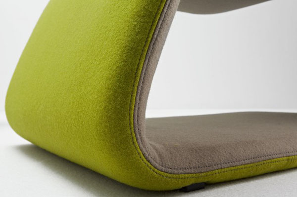 Aleaf - flexible chaise longue and armchair - detail view