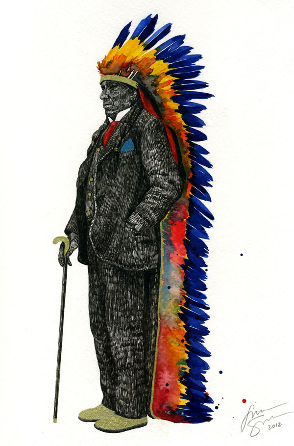 Chief for Cara - Painting by TIPI THIEVES