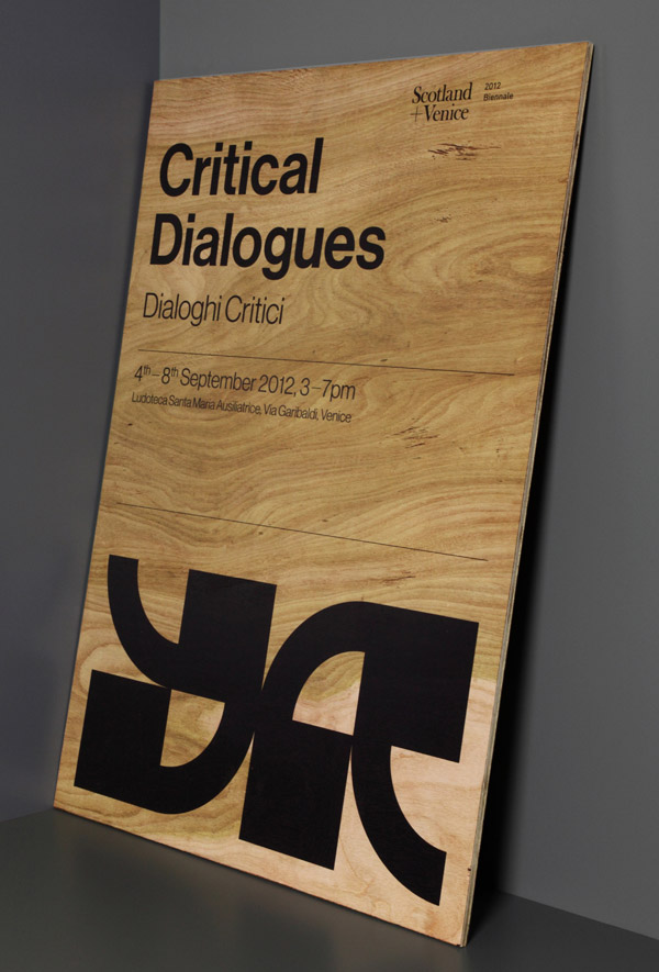 Critical Dialogues - Wooden Poster Design by Graphical House