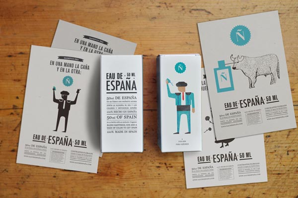 Eau de Espana - Packaging and Postcard Project by Tatabi Studio