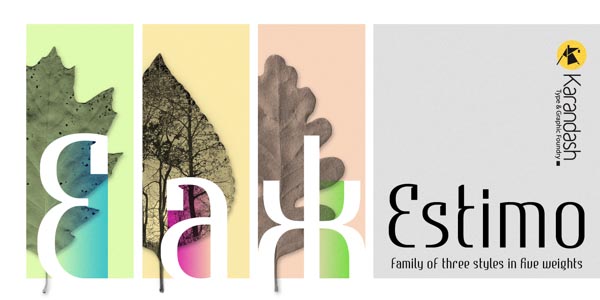 Estimo Type Family by Karandash Foundry