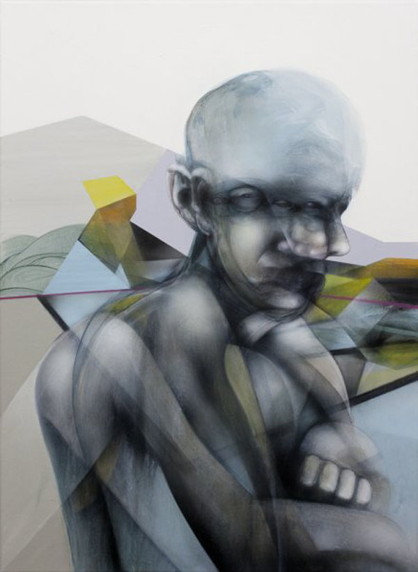 He kept disappearing - Painting by John Reuss