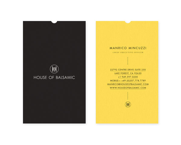 House of Balsamic - Business Cards