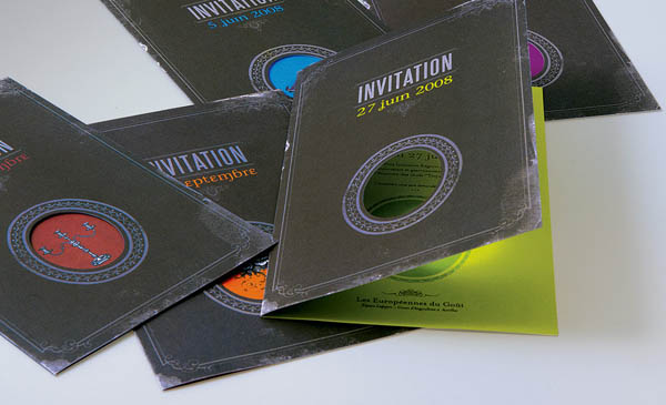 La Banque Populaire - invitations designed by Fred Dauzat