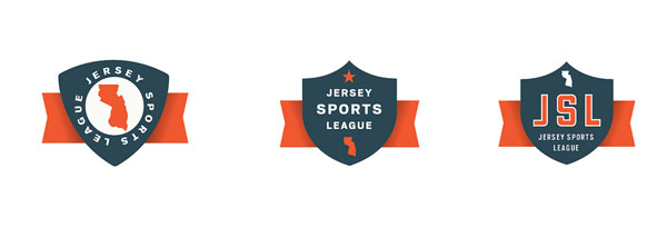 Logo ideas by Dustin Wallace for a New Jersey based sports league