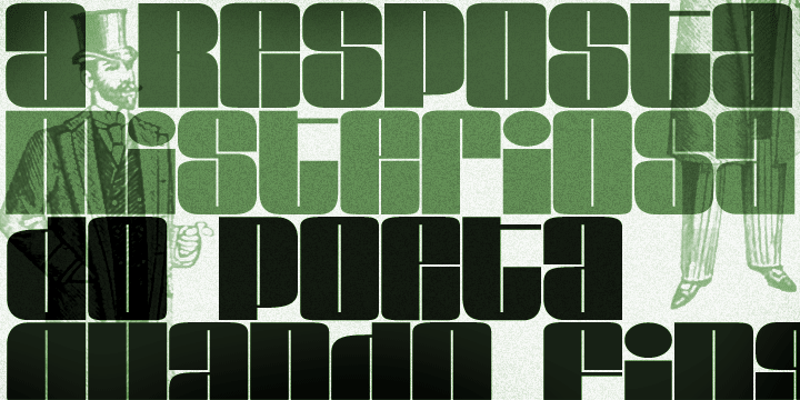 Loudine retro display typeface