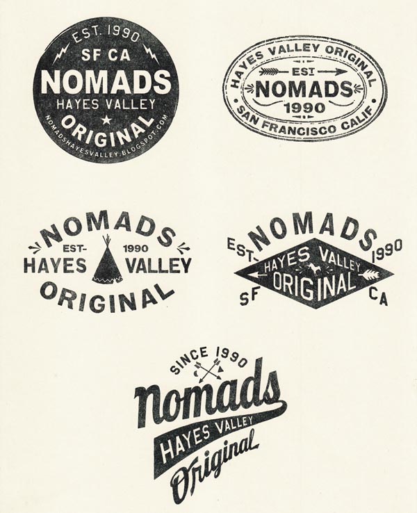 NOMADS CLOTHING STORE - Stamps designed by TIPI THIEVES