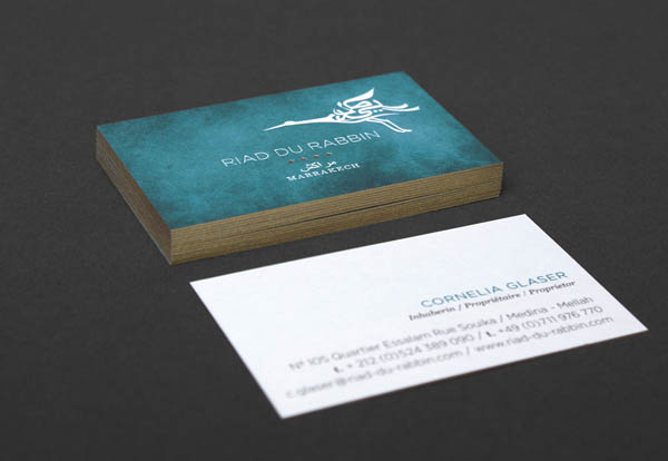 Riad du Rabbin - Business Card Design by Büro für Linienführung