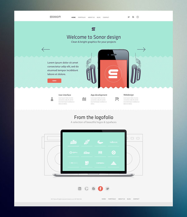 Sonor Website - Web Design by Cosmin Capitanu