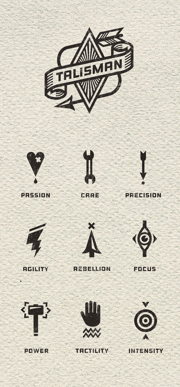 Talisman Bike Gear - Logo and Icon Design by Jesse Lindhorst