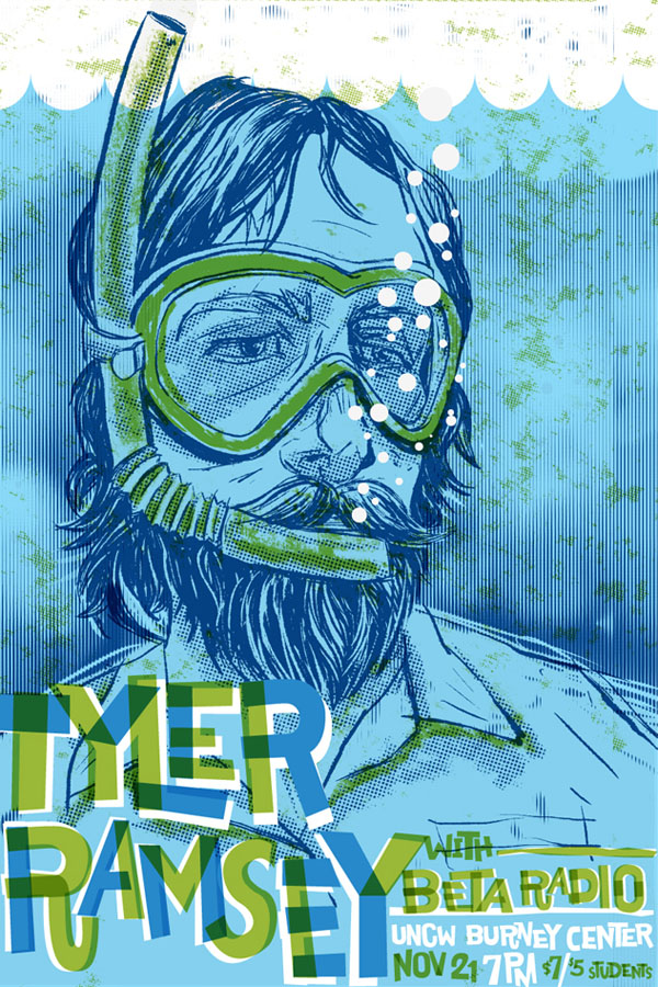 Tyler Ramsey and Beta Radio - Poster Illustration by Reedicus