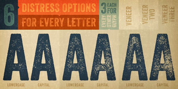 6 distress options for every letter. 