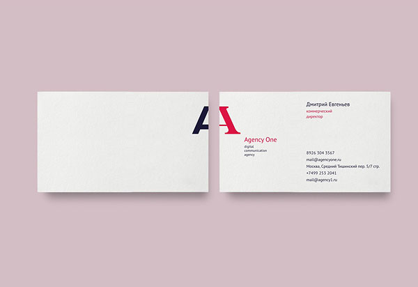 Agency One - business cards