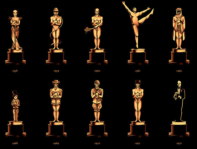 85 Years of Oscars - Poster Design by Olly Moss - Detail
