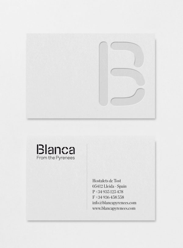 Blanca Business Card Design by Lo Siento Studio