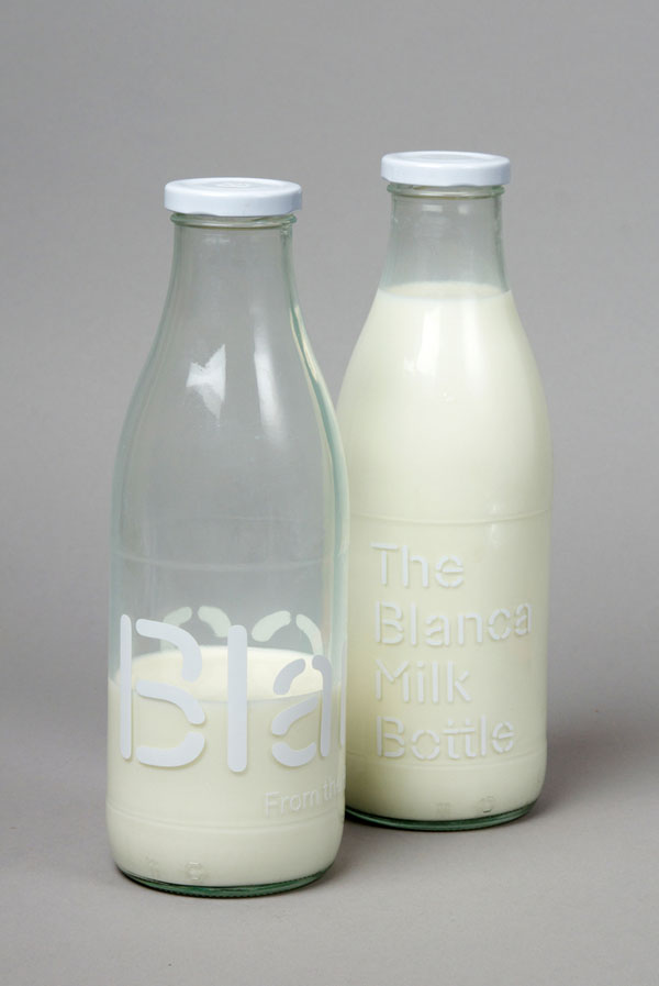 Blanca Milk Bottles - Packaging Design by Lo Siento Studio