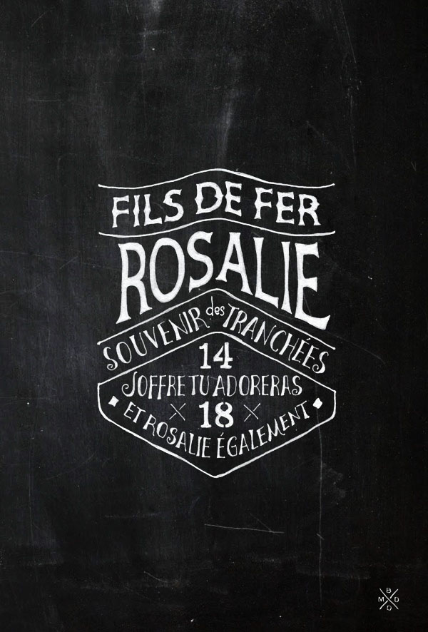 Brand Typography for FILS DE FER - Souvenir 14 18