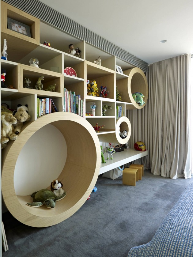 Children's Room of the Vaucluse House in Sydney, Australia by MPR Design Group