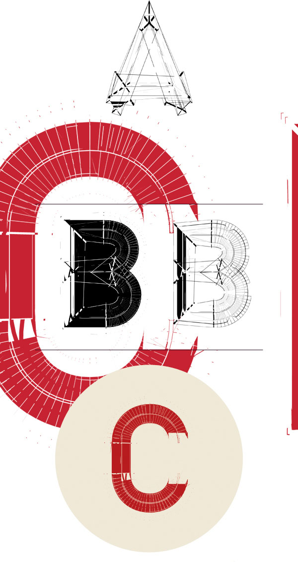 Experimental Typeface Deconstruct by Atelier Olschinsky