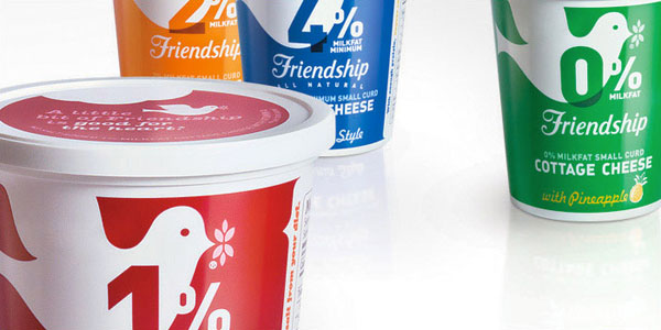 Friendship Dairies Package Design by Partners and Napier