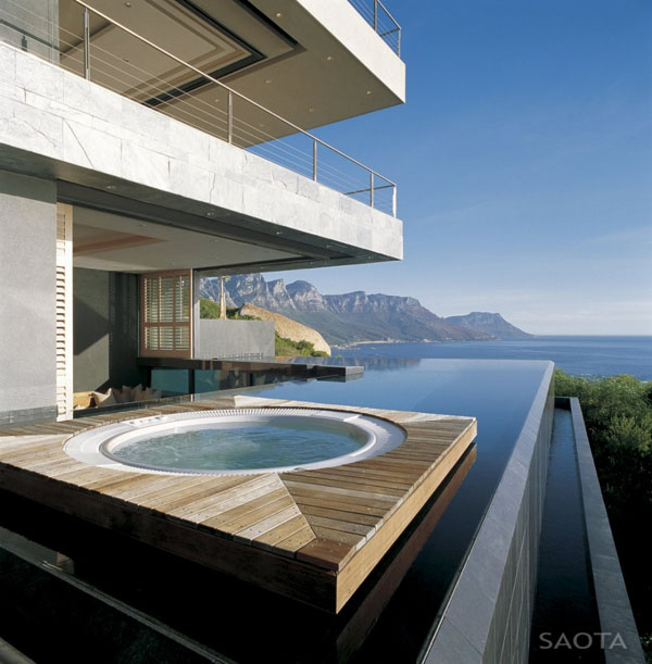 Luxury Poolside at St Leon 10 in Bantry Bay, Cape Town by SAOTA and Antoni Associates