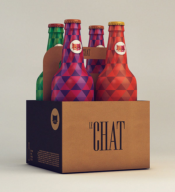 Packaging for Le Chat by Isabela Rodrigues Sweety Branding Studio