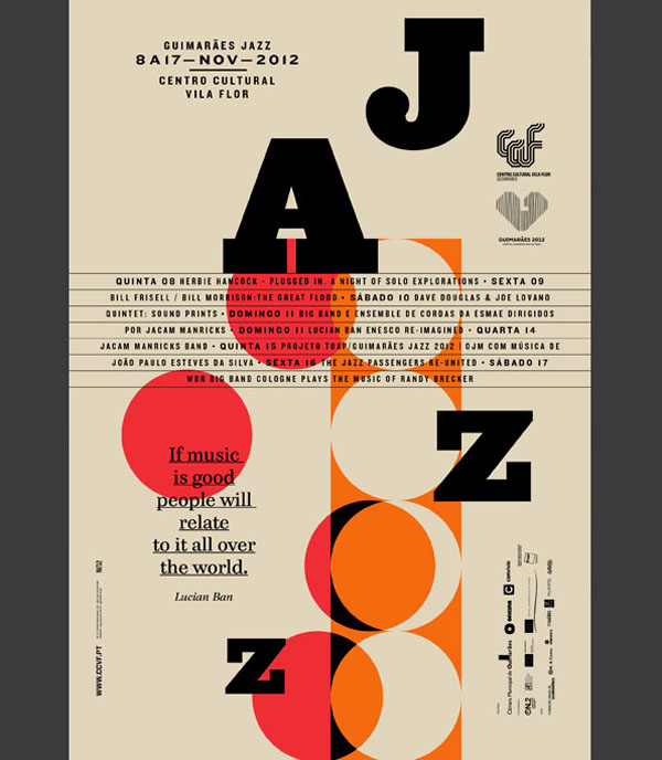 Editorial Design for Guimarães jazz Edition 2012 by Atelier Martino&Jaña