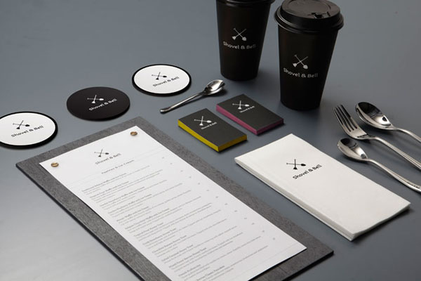 Shovel and Bell gelateria and cafe corporate identity by Manic Design