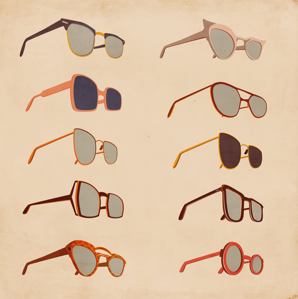 Sunglasses Illustrations by Giordano Poloni for Infographics