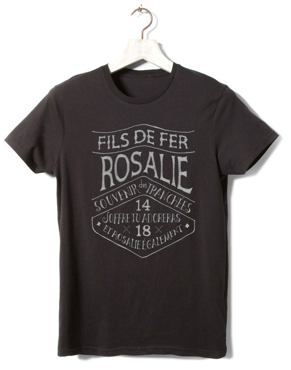 T-Shirt Typography for FILS DE FER - Souvenir 14 18