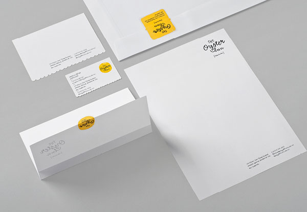 The Oyster Inn - Stationery Design by Special Group