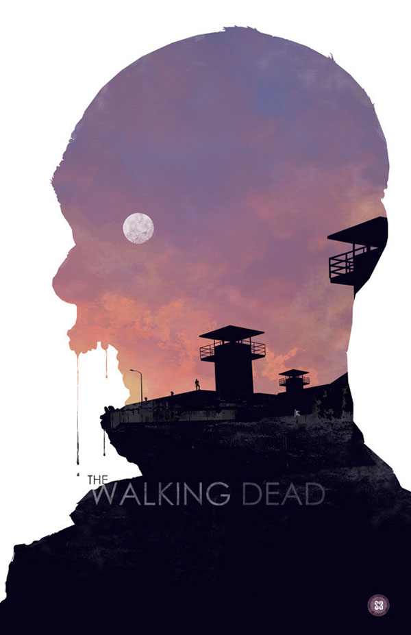 The Walking Dead - Zombie Movie Poster Design by Michael Rogers