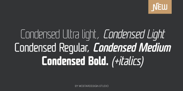 UNicod Sans - Condensed Typeface